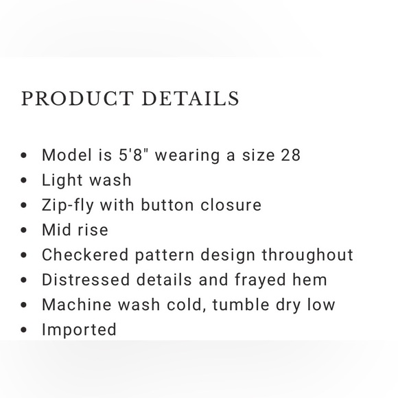 NWT Lucky Brand Denim Squares Boy Mid Rise Cut Off Shorts Sz 30 (10) - Picture 5 of 9